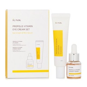 Iunic-Propolis Vitamin Eye Cream Set 2PCS Hidratante Antiarrugas Antienvejecimiento Crema Iluminadora Reafirmante para Ojeras - Product Image 1