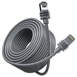 Liulz Cat6 Gigabit Ethernet Cable 1000Mbps RJ45 Gold Plated Connector <b>PVC</b> Jacket Flame Retardant Waterproof For IP Camera - Product Image 4