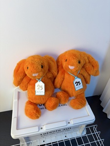 Peluche <span class=keywords><strong>Lapin</strong></span> <span class=keywords><strong>Orange</strong></span> Édition Limitée 25ème Anniversaire 31cm – <span class=keywords><strong>Doudou</strong></span> Doux pour Enfants, Cadeau Idéal - Product Image 5