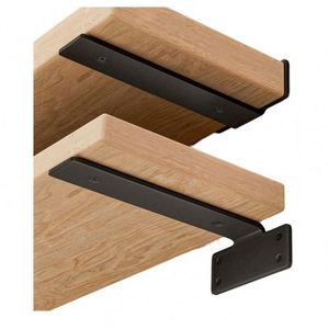 ชั้นวางของแบบซ่อนขนาด 6 นิ้ว พร้อมขายึดเหล็กแบบติดผนัง ชั้นวางลอยแบบมองไม่เห็น ขายึดชั้นวางโลหะมาตรฐานแบบด้านเดียว - Product Image 1