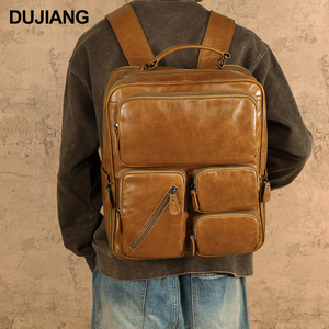 <span class=keywords><strong>Zaino</strong></span> in <span class=keywords><strong>pelle</strong></span> multifunzionale DUJIANG in offerta speciale - Borsa da viaggio da <span class=keywords><strong>uomo</strong></span> di grande capacità con tasche multiple - Product Image 1