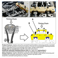 Kit d'outils de calage moteur professionnel CIHOO avec mallette rigide pour Mercedes-Benz M270/M274/M260/M264/M133, chaîne de distribution d'arbre à cames, 16 pièces
