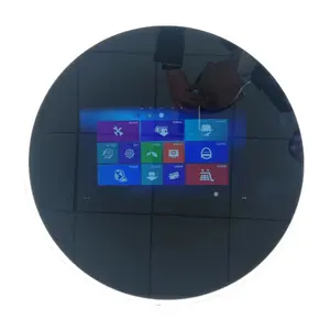 VERCON-Miroir de Salle de Bain Intelligent Rond, avec Écran Tactile de 800 Pouces, Hifi, Bluetooth, Dia: 21.5mm, Android11