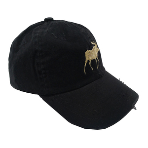 หมวกเบสบอลวินเทจแบบดิสเทรส 6 แผง ทรงไม่แข็ง ปักลายวัว สีน้ำตาล สไตล์เรโทร สปอร์ต สำหรับวิ่ง หรือใส่ในฟาร์ม - Product Image 4