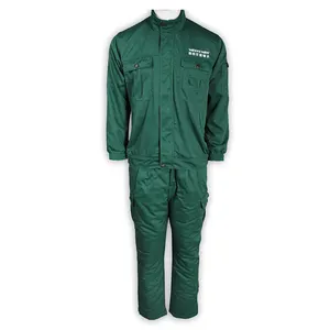 Фабричная зеленая Удобная хлопковая рабочая одежда, брюки, рабочая одежда, куртка, рабочая одежда