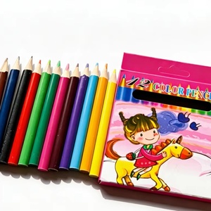 Venta al por Mayor de Lápices de Colores Ecológicos de Primera Calidad, 12 Colores, Suministro de Fábrica a Bajo Precio, OEM - Product Image 1