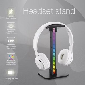 Support universel portable en plastique pour casque et casque audio – Fixations et supports de bureau - Product Image 2