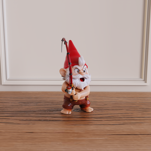 Statua da Giardino Personalizzata in Resina a Forma di Gnomo Pescatore, Decorazione per Esterni, OEM ODM, Divertente Statuetta di Nano, Vendita all'Ingrosso di Gnomi Pescatori in Resina - Product Image 6