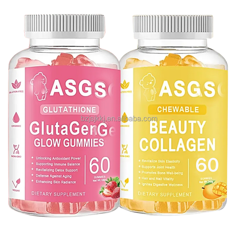 Natural Vegan Customizable L-Glutathione Brightening Gummies Herbal  Supplement Skin Brightening Collagen Gluta Gen Glow Gummies| Alibaba.com