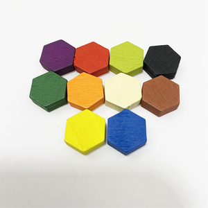 MKTOYS ชุดตัวหมากรุกทรงปริซึมหกเหลี่ยมไม้ 50 ชิ้น รุ่น 230507 สำหรับเกมกระดาน ของเล่นเสริม DIY สำหรับทุกเพศ ทุกวัย 14 ปีขึ้นไป - Product Image 5