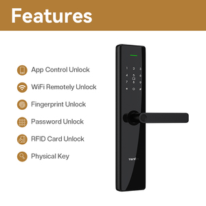 <span class=keywords><strong>Ce</strong></span> RoHS bên ngoài sinh trắc học thông minh ổ khóa ttlock an ninh điện tử Keyless mã kỹ thuật số vân tay khóa cửa cho đám mây nhà T15 - Product Image 3