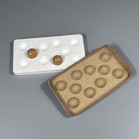 BonitoPak Bonbons en pâte à papier biodégradable moulés Boîte à chocolat Insert de plateau d'emballage