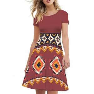<span class=keywords><strong>Abbigliamento</strong></span> tribale azteco stampa personalizzato nuovo abito aderente a trape­ra da donna con stampa sottile in poliestere su richiesta <span class=keywords><strong>elegante</strong></span> <span class=keywords><strong>abbigliamento</strong></span> <span class=keywords><strong>Casual</strong></span> - Product Image 2