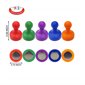 Nickel Đầy Màu Sắc Từ Đẩy Pin Neodymium Nam Châm Nam Châm NdFeB Đẩy Pin Nam Châm - Product Image 2