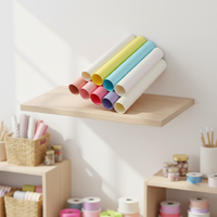 Papier d'emballage en rouleau pour bouquets de fleurs et fruits, motif floral aquarelle, luxueux, résistant à la graisse, vente en gros