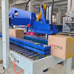 Máquina selladora de cartón de cajas pequeñas semiautomática, solapa superior, totalmente plegable, fácil ajuste de tamaño Manual, máquina selladora de cajas de papel - Product Image 2