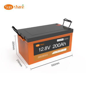 Batteria al Litio 12V 200Ah, Batterie agli Ioni di Litio LiFePO4 2.5kW, Batteria a Lunga Durata per Uso Domestico - Product Image 2
