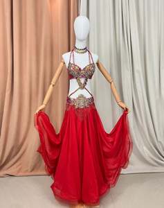 Vente flash - Ensemble de costumes de danse du ventre professionnels pour femmes, tenues de spectacle, costumes de <span class=keywords><strong>danseuse</strong></span> <span class=keywords><strong>Bollywood</strong></span>, vêtements de danse du ventre - Product Image 5