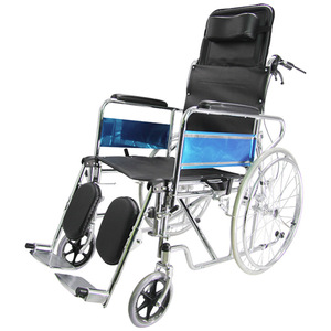 Manual Wheelchair RJ-W609GC Lightweight Foldable Reclining <b>Commode</b> <b>Chair</b> For Disabled Elderly People - Product Image 1