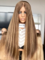 Perruque en cheveux humains casher SHY, style personnalisé, cheveux naturels, dessus en dentelle, programme de perruques sur mesure, fournisseur de marque