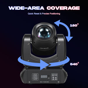 Lumière <span class=keywords><strong>de</strong></span> scène professionnelle à tête mobile LED 120W, faisceau lumineux, 8 motifs, 8 couleurs, DMX512, fête, mariage, concert, théâtre, <span class=keywords><strong>club</strong></span>, extérieur - Product Image 6