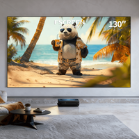 Écran de projection Fscreen Aura Series Fresnel ALR 130 pouces pour projecteur laser UST, écran pliable à cadre fixe 16:9 8K