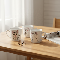 Vaisselle en céramique personnalisée de haute qualité, avec logo, pour le petit-déjeuner familial, compatible lave-vaisselle et micro-ondes, vente en gros, best-seller en Europe