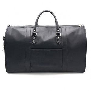 Muestra gratuita de bolsa de lona multifuncional de lujo personalizada de PU y nailon, bolsa de almacenamiento de ropa, bolsa de viaje para fin de semana, funda para traje. - Product Image 5