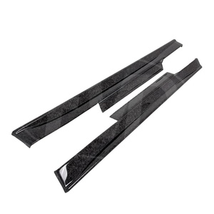 Faldas laterales de fibra de carbono forjadas para 2008-2016 Nissan R35 Gtr faldas laterales de coche estilo Zele - Product Image 1