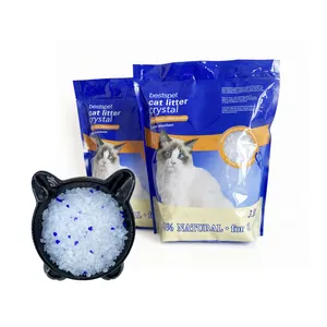 Vendita calda lettiera per gatti Sabbia OEM all'ingrosso di cristallo facile da pulire per gatti alla rinfusa Gel di silice lettiera per gatti