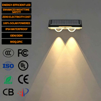Système d'éclairage intelligent 600 mAh, lampes solaires pour clôture de jardin, murs, allées, cours, terrasses, décoration extérieure