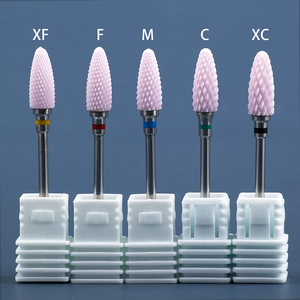 Punte per unghie in ceramica rosa fiamma frese per attrezzature per Manicure strumenti per rimuovere la CO-CB025 di smalto per unghie - Product Image 1