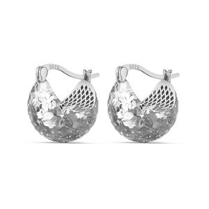 Dylam Unique Fashion Design Sparkling Surface 925 Sterling Silver Rhodium 22K Gold Plated <b>Hook</b> <b>Clip</b> on Stud Earrings Jewelry - Product Image 1