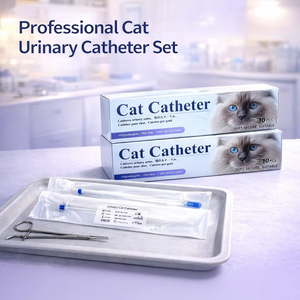 Catéter Urinario Estéril para <span class=keywords><strong>Gatos</strong></span>, Catéter Uretral de 1.0/1.3 mm (Catéter para <span class=keywords><strong>Gatos</strong></span>, Sin Dolor) para Uso Veterinario al Mejor Precio - Product Image 1