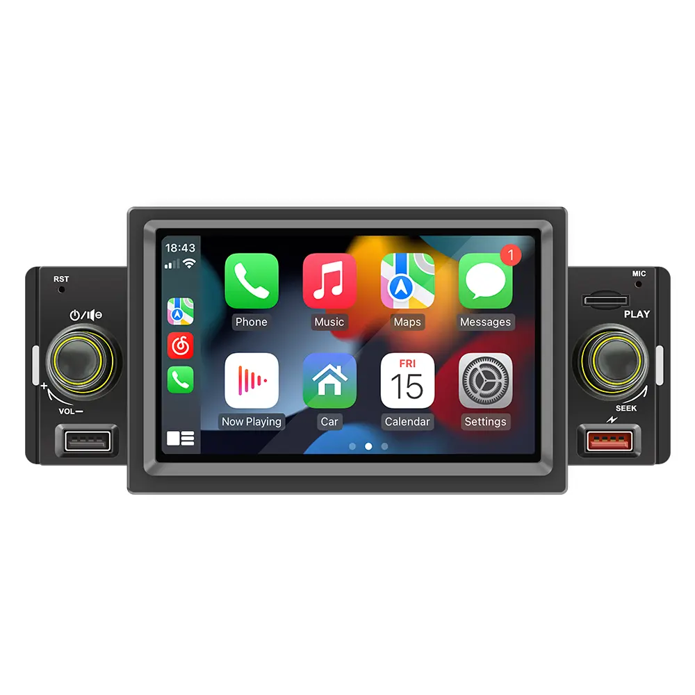 Reproductor MP5 automático Android Carplay de 5 pulgadas para modelo de coche Universal, pantalla de coche, Radio, reproductor MP5 USB trasero