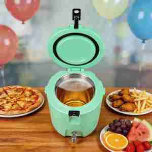 Frigo Portatile Rotomoldato FeiYa 8QT con Pannello Solare e Rubinetto |   Interno in acciaio inossidabile |   Contenitore per Acqua da Esterno per Campeggio e Pesca - Product Image 1