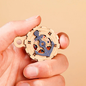 Robotime Rokr DIY <span class=keywords><strong>juguetes</strong></span> de descompresión de escritorio MCD02 Ocean <span class=keywords><strong>Fisher</strong></span> modelo Kit 3D rompecabezas de madera para niños - Product Image 5