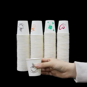ベトナムは使い捨ての飲用カップを製造しています3.5オンスはカスタマイズ可能なパターンとロゴのミルクティーショップスペシャル