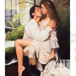 Оптовая Продажа Романтический сексуальный портрет мужчины и женщины настенная декоративная живопись и искусство для домашнего отеля бар