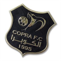 Marque personnalisée presse à chaud TPU fer sur patchs 3D souple haute densité métallique Logo pour équipe de football