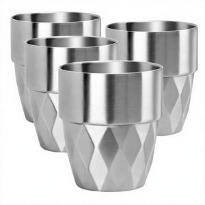 Stainless Steel Tumbler Set 300ml Double Wall Vacuum Insulated Modern Design for Home Use - Product Image 3