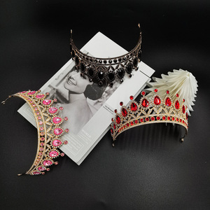 Diadèmes et couronnes de fête en alliage de luxe YACHEN avec strass pour femmes, accessoires pour cheveux pour mariage et anniversaire - Product Image 5
