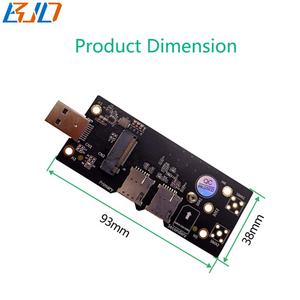 Usb 3.0 Connector Ngff M.2 Sleutel B Draadloze <span class=keywords><strong>Module</strong></span> Adapter 2 Nano Sim Kaart Slot Sma Gat Voor 3042 3052 5G 4G 3G Lte Gsm Modem - Product Image 5