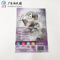 Sacs d'emballage laminés personnalisés avec fermeture éclair pour aliments pour animaux de compagnie, sachets Doypack autoportants pour friandises pour chiens et chats
