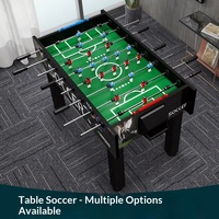 Table de football de table MDF à neuf étoiles, machine de football à monnayeur, divertissement sportif compétitif