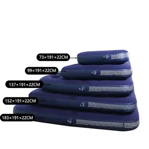 Bargain Promotion Blue Outdoor Camping Portable Camping Mat Sleeping Pad Inflatable Air Bed Mattress