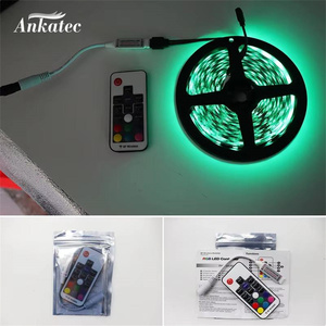 Kit de Tira de Luces LED RGB SMD2835/3528 de 5M, DC 5V, USB, IP65, con Control Remoto RF de 17 Teclas, Retroiluminación para Pantalla de TV, Control por Aplicación - Product Image 6