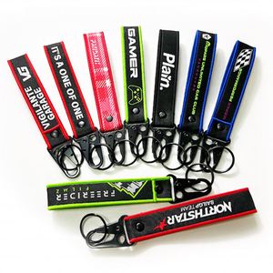 Wholesale Custom Logo Wristlet Lanyard Keychain Short Strap Carabiner Badge Holder Accessory With Eagle Hook - Product Image 1