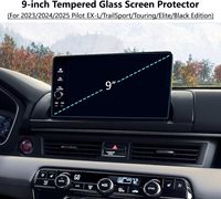 Protecteur d'écran pour Honda Pilot 9 pouces 2023 2024 2025(EX-L/TrailSport/Touring/Elite/Black Edition) Accessoires en verre trempé HD