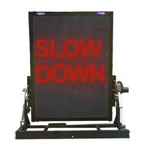 Panneau de signalisation routière LED pliable, affichage simple face, impression numérique, alerte visuelle, panneau composite aluminium-plastique - Product Image 3